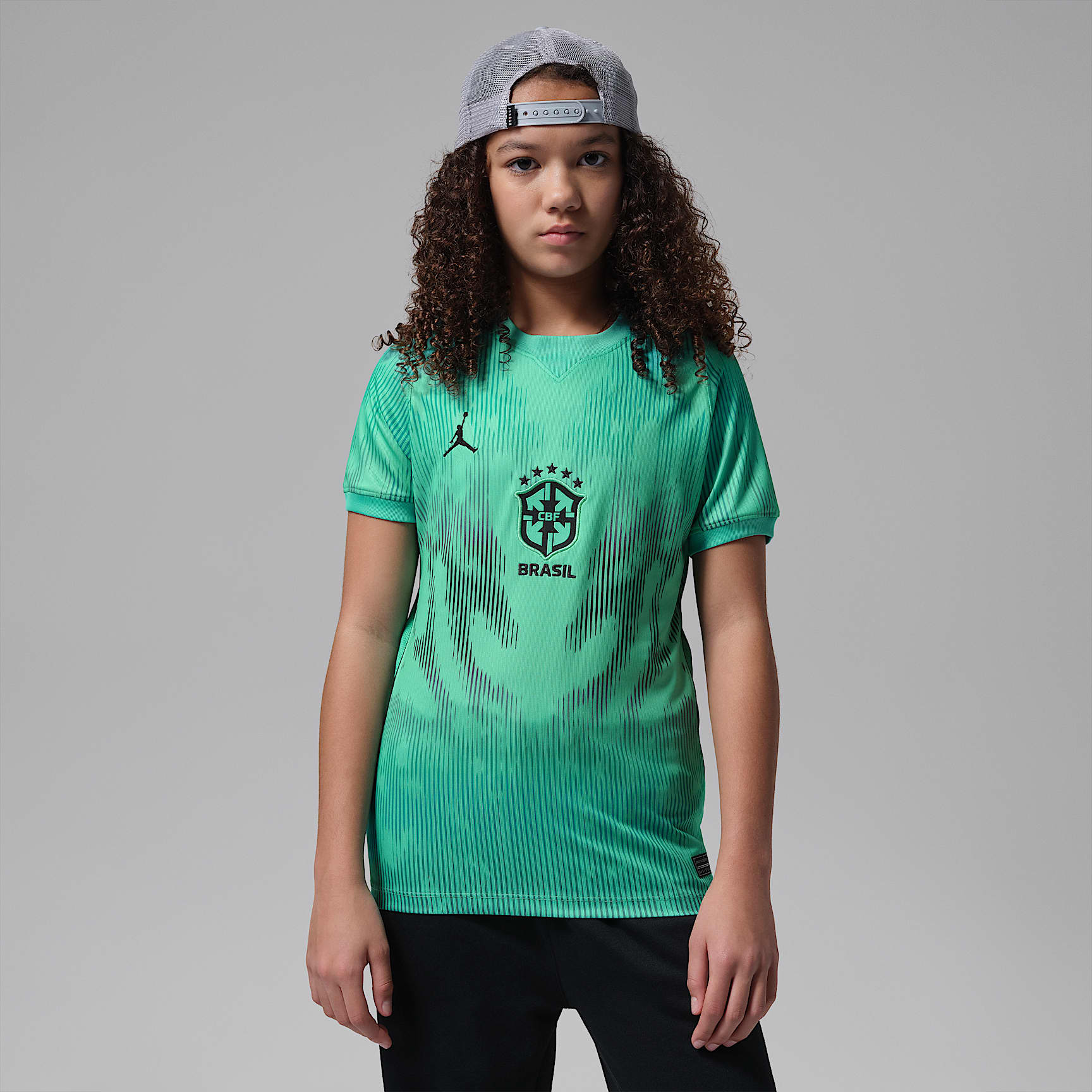 Brazil 2026 Stadium Goalkeeper Older Kids' Jordan Dri-FIT Football